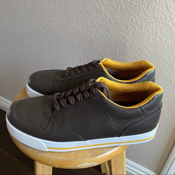 Stussy men’s leather upper casual shoes size 8.5 - Picture 1 of 8